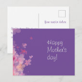 Blume der Lavendel wünscht Postcard Postkarte (Vorne/Hinten)