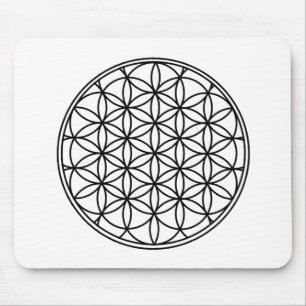 Blume der Leben-einfachen heiligen Geometrie Mousepad