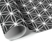 Blume der Leben-heiligen Geometrie Geschenkpapier (Rolleneckpunkt)