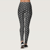 Blume der Leben-heiligen Geometrie Leggings (Rückseite)