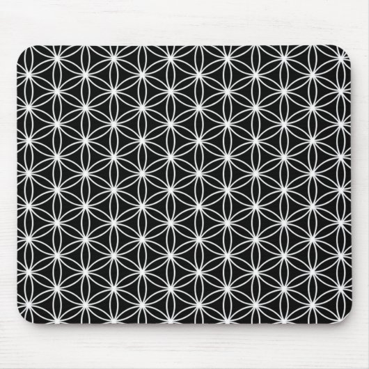 Blume der Leben-heiligen Geometrie Mousepad (Vorne)