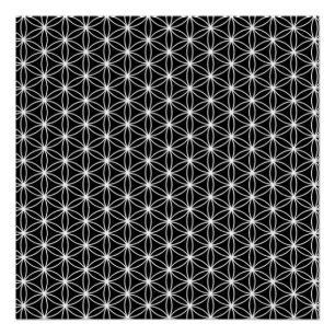 Blume der Leben-heiligen Geometrie Poster