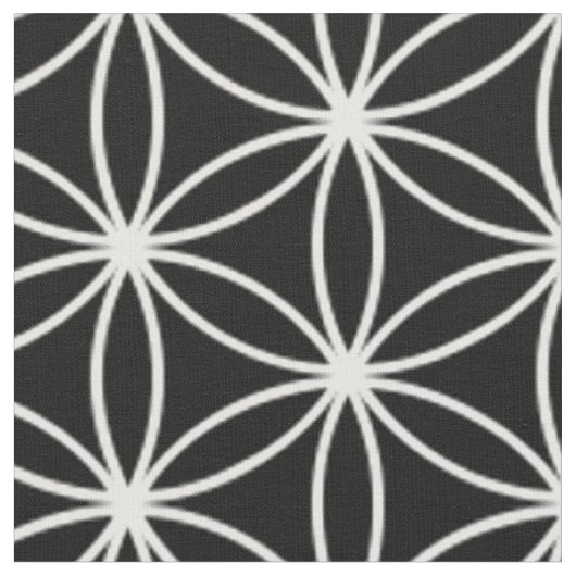 Blume der Leben-heiligen Geometrie Stoff (Nahaufnahme)