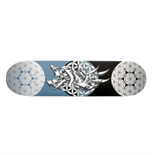 Blume der Leben-Zone Skateboard