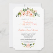 Blume der lebenden Korallen Graduierungspartei Einladung (Vorderseite)