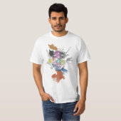 Blume der Lebengrunge-Malerei T-Shirt (Vorne ganz)