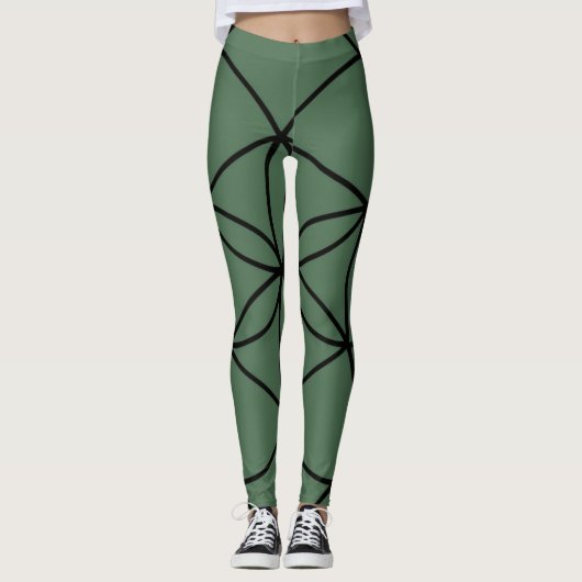 Blume der Lebensbedingungen Leggings (Vorderseite)