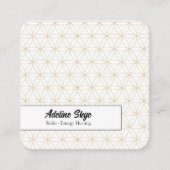 Blume der Lebensgestaltung Quadratische Visitenkarte (Vorderseite)