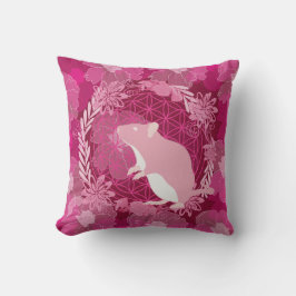 Blume der Lebensmaus Kissen