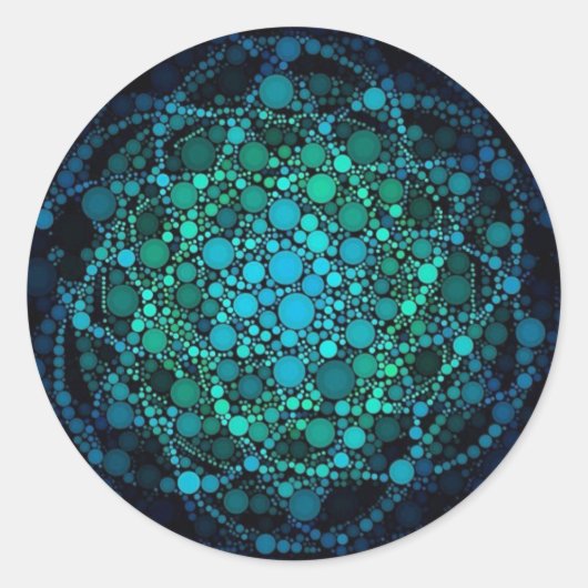 BLUME DER LEBENSORBS RUNDER AUFKLEBER (Vorderseite)