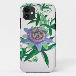 Blume der Leidenschaft Botanische Kunst iPhone 11 Hülle