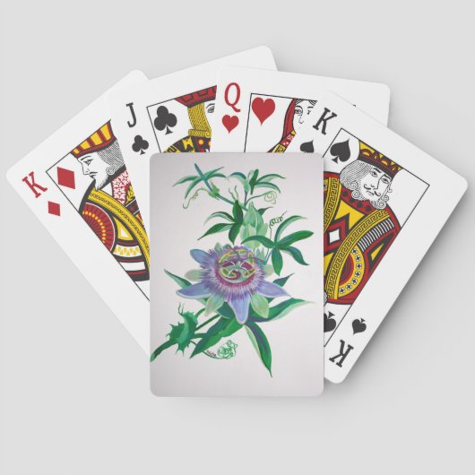 Blume der Leidenschaft Botanische Kunst Spielkarten (Rückseite)