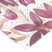 Blume der Leidenschaft, Burgunder der Wasserfarbe Großer Tischläufer (Ecke)