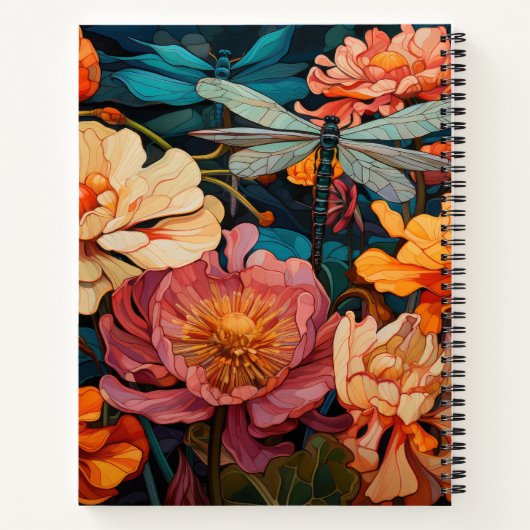 Blume der Libellen Notizblock (Rückseite)