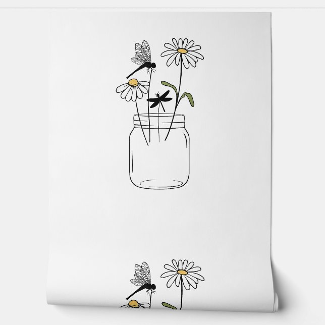 Blume der Libellen, T - Shirt der Blütendrachenfli Tapete (Abrollen)