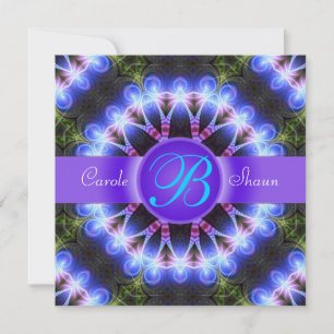 Blume der Liebe Fraktale Kunst Hochzeitseinladung Einladung