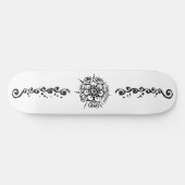 Blume der Liebe (Henna) Skateboard (Horizontal)