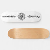 Blume der Liebe (Henna) Skateboard (Horizontal)