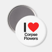 Blume der Liebe Magnet (Vorderseite/Rückseite)