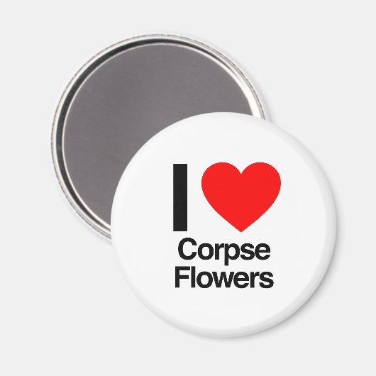 Blume der Liebe Magnet (Vorderseite/Rückseite)