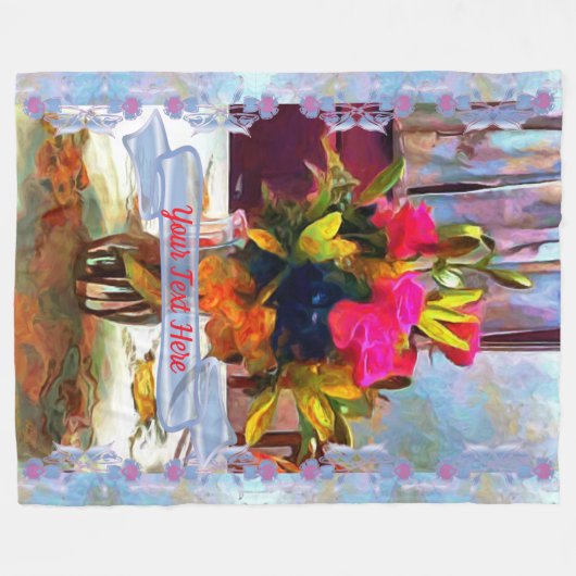 Blume der Liebe PM0001 Fleecedecke (Vorderseite (Horizontal))