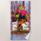 Blume der Liebe PM0001 Strandtuch (Vorderseite)