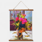 Blume der Liebe PM0001 Wandteppich Mit Holzrahmen (Vorderseite)