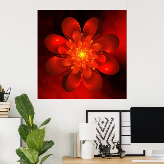 Blume der Liebe (Poster) Poster (Heimbüro)