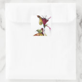 Blume der Liebe Quadratischer Aufkleber (Tasche)
