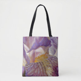 Blume der Lila Iris-Tasche Sprichwörter Tasche