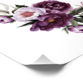 Blume der Lila Kommune Pink Peony Poster (Ecke)