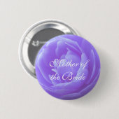 Blume der lila Rose Button (Vorne & Hinten)