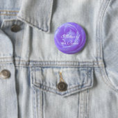 Blume der lila Rose Button (Beispiel)