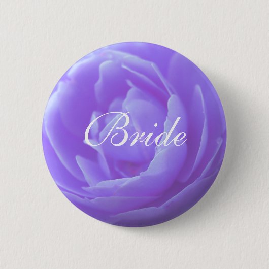 Blume der lila Rose Button (Vorderseite)