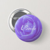 Blume der lila Rose Button (Vorne & Hinten)
