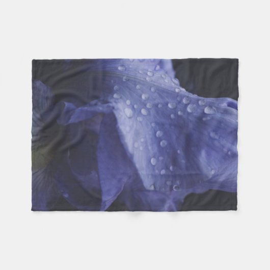 Blume der lila Rose Fleecedecke (Vorderseite (Horizontal))