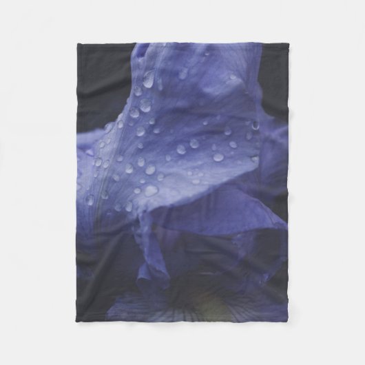 Blume der lila Rose Fleecedecke (Vorderseite)