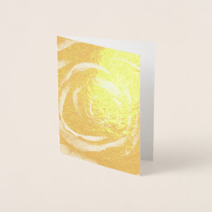 Blume der lila Rose Folienkarte