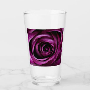 Blume der lila Rose Glas