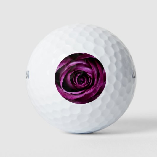 Blume der lila Rose Golfball (Vorderseite)
