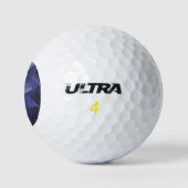 Blume der lila Rose Golfball (Logo)