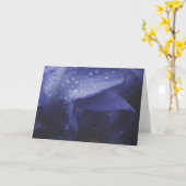 Blume der lila Rose Karte (Gelbe Blume)