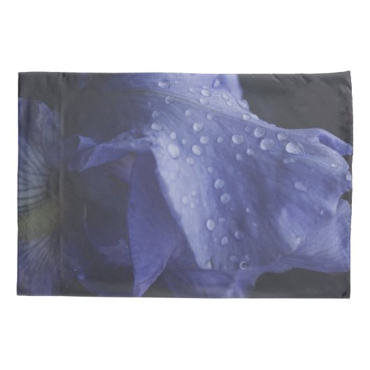 Blume der lila Rose Kissenbezug (Rückseite)