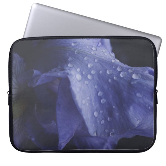 Blume der lila Rose Laptopschutzhülle (Vorderseite)