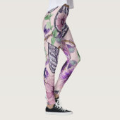 Blume der lila Rose Leggings (Rechts)