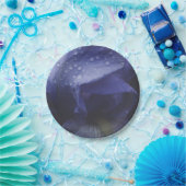 Blume der lila Rose Pappteller (Party)