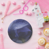 Blume der lila Rose Pappteller (Party)