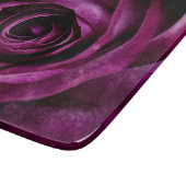 Blume der lila Rose Schneidebrett (Ecke)