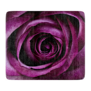 Blume der lila Rose Schneidebrett