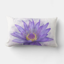 Blume der lila Wasserlilie 7 Lendenkissen